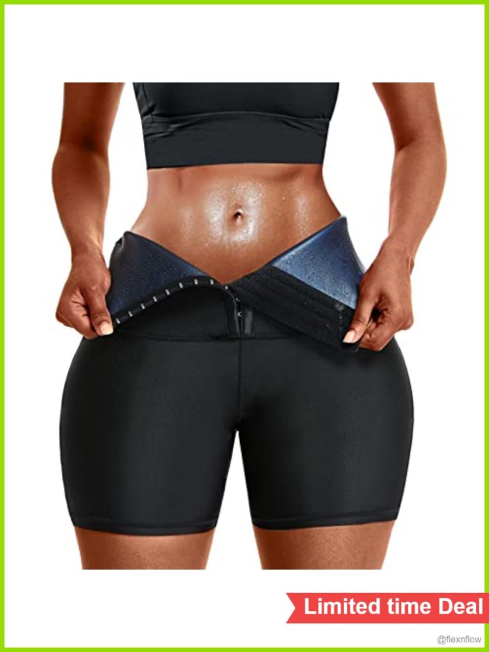 Sauna Sweat Shorts High Waist Compression Thermo Body Shaper Workout